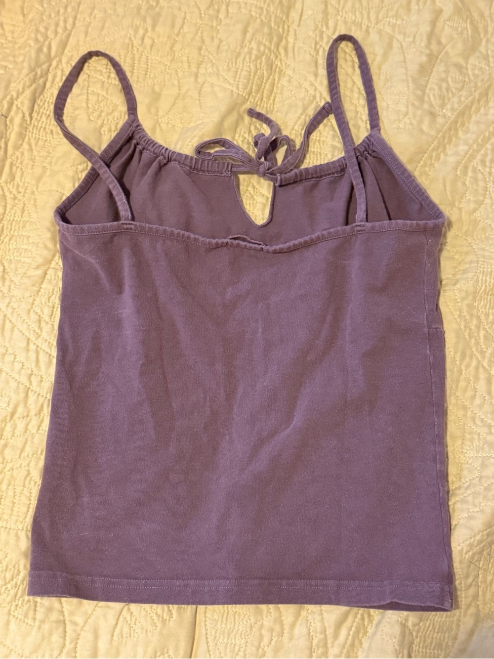 Brandy Melville John Galt Brown Camisole Tie-Front Tank Top Milkmaid OS - Picture 5 of 5